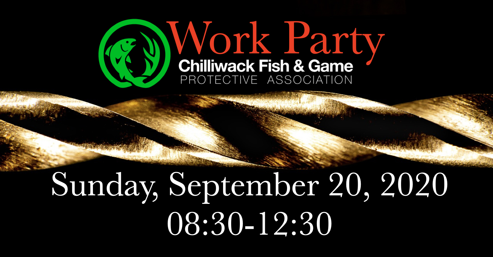Work Party Sunday, September 20, 2020, 08:30-12:30